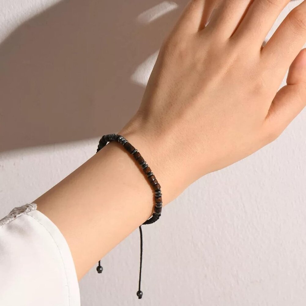 Adjustable Morse Code Friendship Bracelet For Men… - image 3